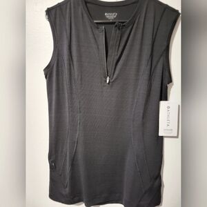 Athleta Pacifica Illume UPF Fitted Tank (SPF 40) black, medium, NWT